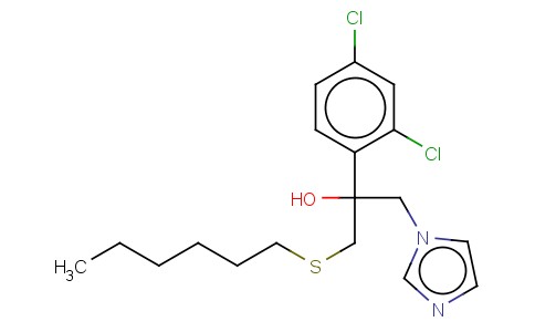 1H-IMIDAZOLE-1-ETHANOL, ALPHA-(2,4-DICHLOROPHENYL)-ALPHA-((HEXYLTHIO)M ETHYL)-